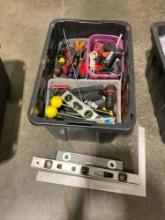 Large Misc Tool Lot incl. Flashlights, Levels, Screwdrivers, & Extension Cords - See pics