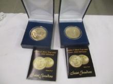 US Gold Plated Tribute Proof 1933- Saint Guadens $20 gold 2 coins