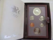 US Olympic Prestige Proof Sets 1984- Olympic Dollar Silver
