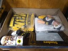 Pittsburgh Steelers Collector Items-Towels, Can, Bracelet, Frame