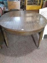 Vintage Laminate Top Wooden Base Dining Table on Castors
