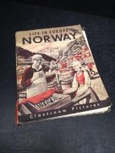 Vintage Book-Life in Europe Norway Classroom Pictures 1962