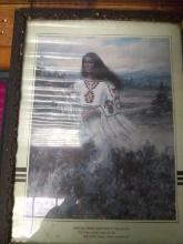 Artwork-Vintage Framed Print-The Great Spirit Native American Woman