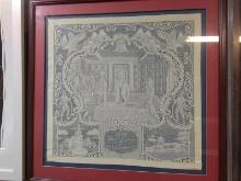 Artwork-Framed Linen 1776 Declaration of Independence