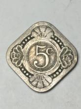 Netherlands 1914 5 Cent Piece
