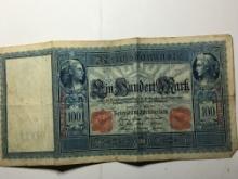1910 German 100 Mark Banknote