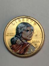 Colorized Sacagawea Dollar