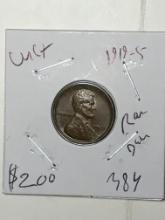 Lincoln Wheat Cent 1919 S Rare Date  High Grade Wow Coin $$$