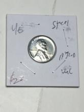 Lincoln Wheat Cent Steel 1943 D