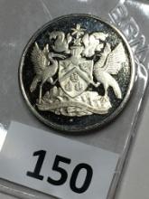 1971 Trinidad And Tobago 50 Cent Coin