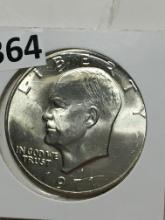 1971 S Eisenhower Silver Clad 