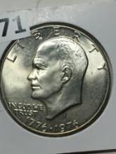 1776 - 1976 Eisenhower Silver Clad 