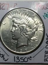 1927 P Peace Dollar