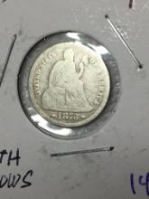 1873 Seated Liberty Dime With Arrows