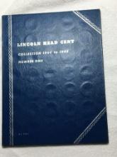 Empty Lincoln Cent Book 1909-1945