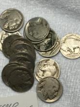(16) Buffalo Nickels