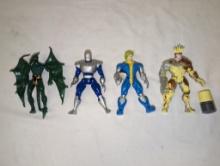 Four X-Men Action Figures