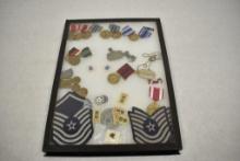 Assorted Military Awards in Case