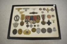 Assorted Military Awards in Case