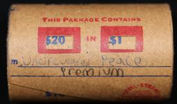 *Uncovered Hoard* - Covered End Roll - Marked "Unc Peace Premium" - Weight shows x20 Coins (FC)