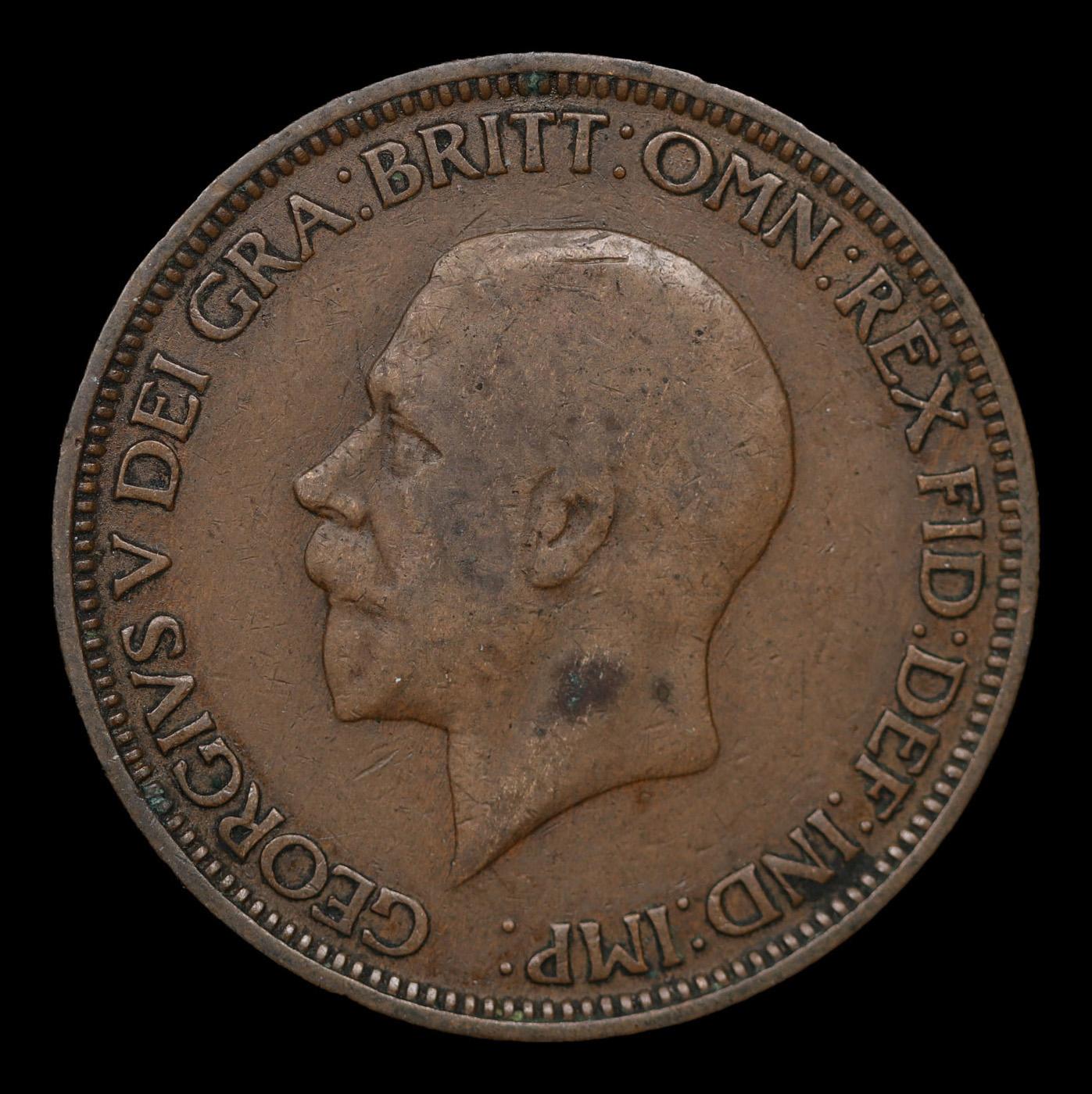 1931 Great Britain 1/2 Penny KM# 837 Grades xf