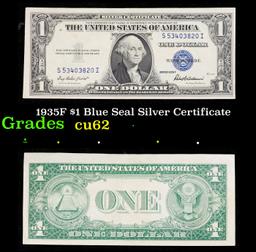 1935F $1 Blue Seal Silver Certificate Grades Select CU