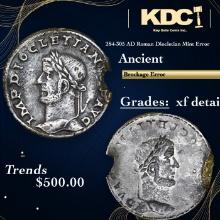 284-305 AD Roman Diocletian Mint Error Ancient Grades xf details