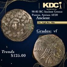 90-85 BC Ancient Greece Pontos, Amisos AE20 Ancient Grades vf