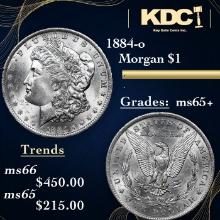 1884-o Morgan Dollar 1 Grades GEM+ Unc