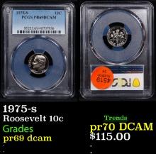 Proof PCGS 1975-s Roosevelt Dime 10c Graded pr69 dcam By PCGS