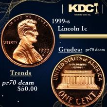 Proof 1999-s Lincoln Cent 1c Graded pr70 dcam By SEGS