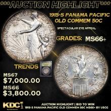 ***Auction Highlight*** 1915-s Panama Pacific Old Commem Half Dollar 50c Graded GEM++ Unc By USCG (f