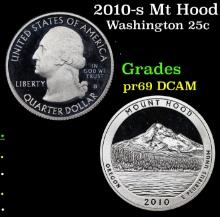 Proof 2010-s Mt Hood Washington Quarter 25c Grades GEM++ Proof Deep Cameo