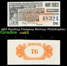 Vintage May 1983 Reading Company Railway Philidelphia, PA $15.63 Bond Grades Select CU