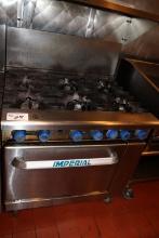 Imperial 6 Burner Range with Oven