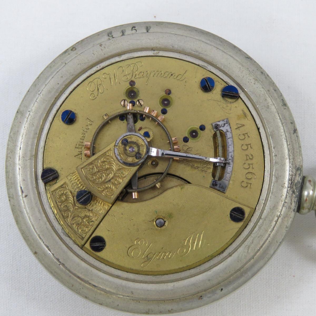 2 Antique Elgin Open Face Pocket Watches