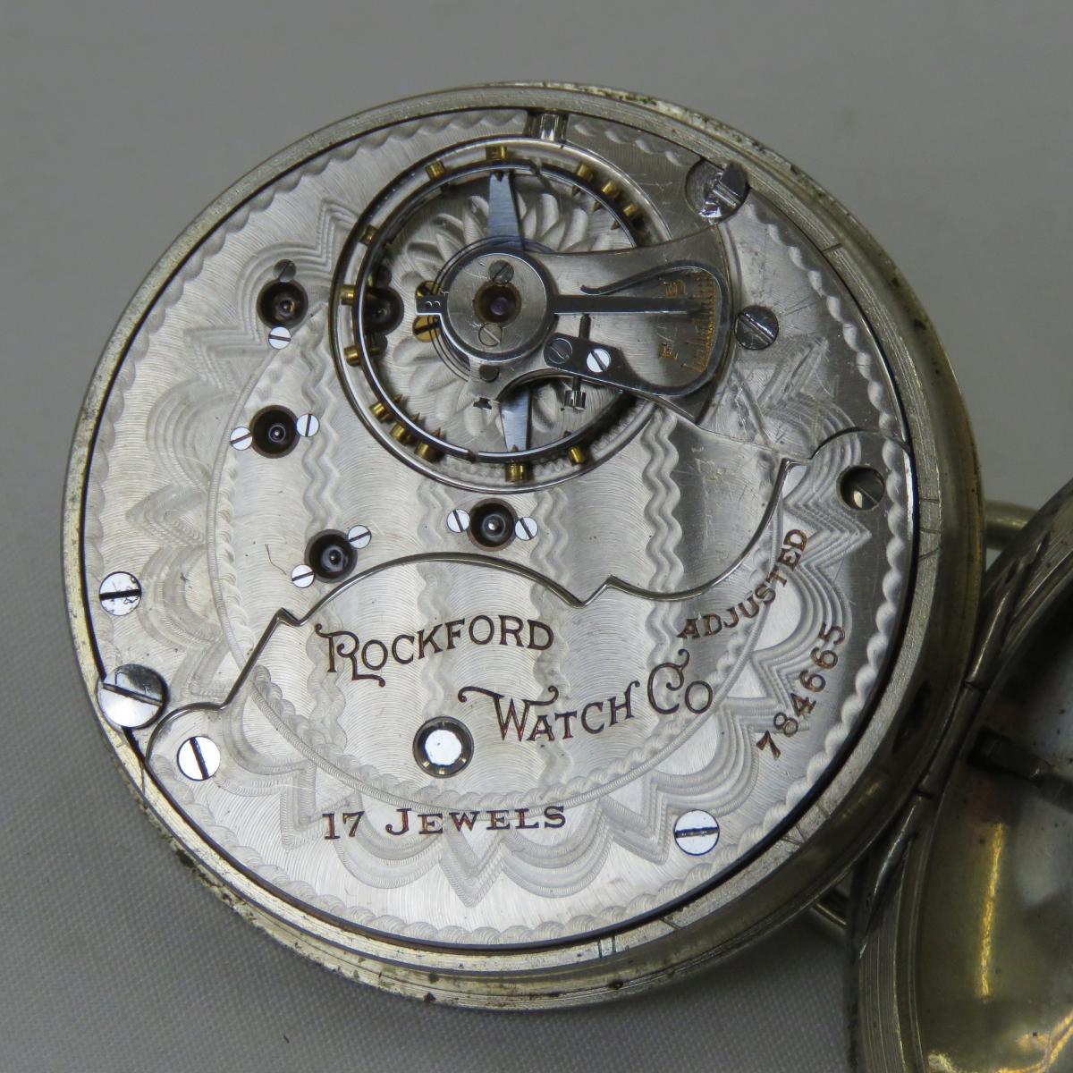 1908 Rockford Watch Co Pocket Watch- Working