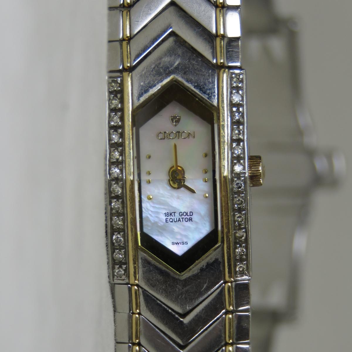 Croton 18kt Gold Equator Wristwatch