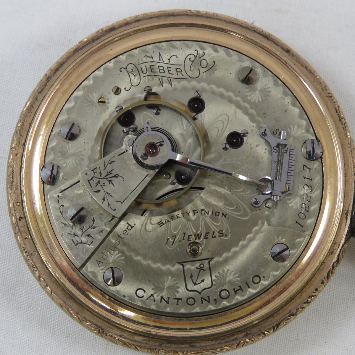 1897 Hampden Dueber Anchor Grade Pocket Watch