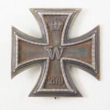 Prussian 1870 Iron Cross 1st Clasp- 900 silver