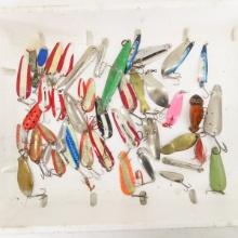 Large Collection of vintage fishing spoons