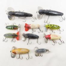 Vintage Arbogast Jitterbugs WWII fishing lures