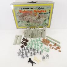 Marx Carry All Fighting Knights Play Set in Case