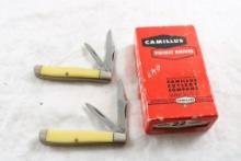 2 Camillus #22 Pocket Knives in Original Box