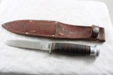 Case Fixed Blade Knife with Leather Sheath