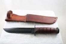 KABAR USMC Fixed Blade Knife Leather Sheath