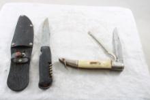 2 Folding Knives Globemaster & Jowika