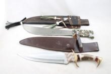 2 Fixed Blade Knives Pronadoco Dominican Republic