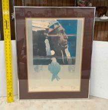 Signed Native American Print