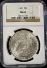 1889 Morgan Dollar NGC MS-65